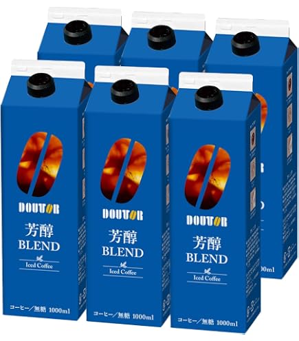 Amazon.co.jp: ドトール アイスコーヒー 1000ml×6本 : 食品・飲料・お酒